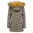 thumbnail image 4 of iHPH7 Long Puffer Coat Women Winter Outfits for Women Long Winter Coats for Women Winter Jackets for Women Thick Winter Coats for Women's Outerwear Winter Parka for Women Khaki XXL, 4 of 8