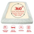 thumbnail image 4 of Kelnaro Soft Breathable Microfiber California King Fitted Sheet, Deep Pocket, Light Grey, 4 of 5