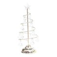 thumbnail image 1 of Lámpara de mesa de hierro con forma de árbol de Navidad, luz de noche para niños, regalos para interiores Plata L, 1 of 7