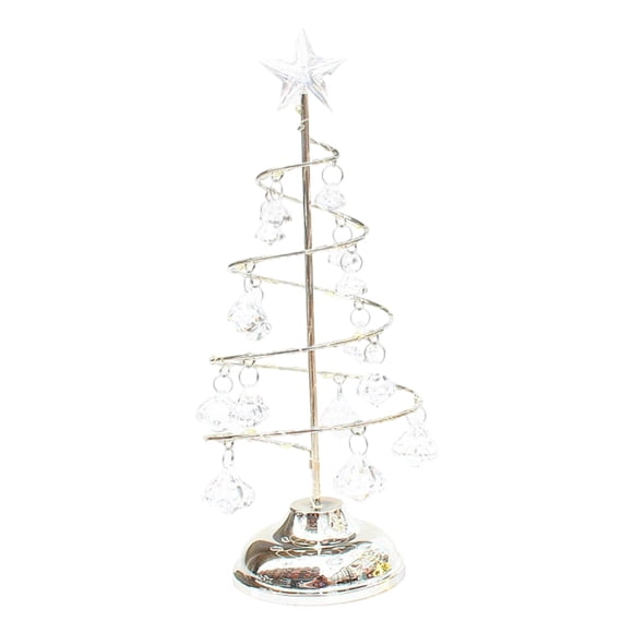 Lámparas de árbol de Navidad para dormitorio, sala de estar, decoración de interiores, escritorio para niños Plata L