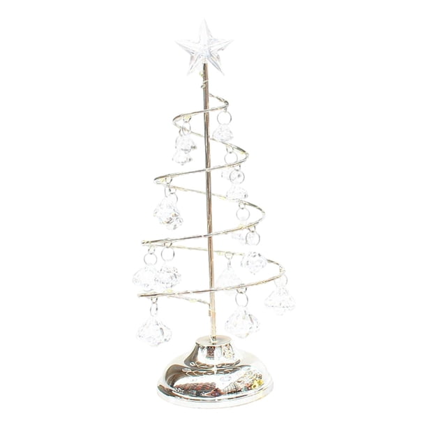 Lámparas de árbol de Navidad para dormitorio, sala de estar, decoración de interiores, escritorio para niños Plata L