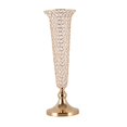 thumbnail image 1 of Florero de trompeta para boda, decoración de escritorio de 23,62 pulgadas de alto, centros de mesa de Metal, florero para recepción, , fiesta, 1 of 10