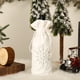 thumbnail image 4 of Funda navideña de felpa Toystoory para botella de vino con cordón bordado de copos de nieve Blanco HA068791-01, 4 of 6