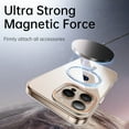 thumbnail image 5 of Transparent Magnetic Case for Apple iPhone 16 Pro Max, Camera Lens Kickstand Compatible with Magsafe Shockproof Slim Fit Luxury Back Cover Clear Phone Case for iPhone 16 Pro Max, Clear, 5 of 7
