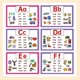 thumbnail image 3 of Juego de tarjetas didácticas del alfabeto | 26 tarjetas de aprendizaje de doble cara con formación de letras y palabras con imágenes | Incluye bolígrafo y anilla metálica | Material educativo de i, 3 of 5