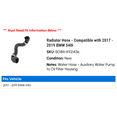 thumbnail image 2 of Radiator Hose - Compatible with 2017 - 2019 BMW 540i 2018, 2 of 2