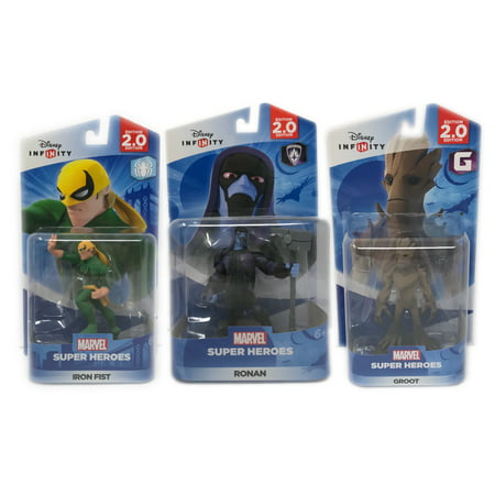 Disney Infinity (2.0 Series) Groot, Ronan & Iron Fist 2.0 Series Guardians Of The Galaxy & Spider-Man Series (Not Machine Specific)