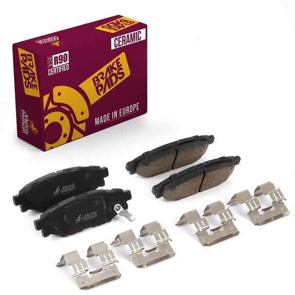 Metrix Premium Chassis Parts - Rear Ceramic Disc Brake Pad Set D1114 Fits Subaru BRZ, Forester, Impreza, Legacy, Outback, WRX, XV Crosstrek, Scion FR-S, Made in Europe