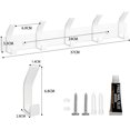 thumbnail image 3 of 2-Pack Coat Rack Wall Mounted 锛孒eavy Duty Aluminum锛? Double Hook Metal Coat Hook锛孧odern White Coat Hook Rails Wall Hook Rack for Entryway锛孠itchen锛孊athroom锛孋loset (White), 3 of 7