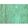thumbnail image 1 of Ahgly Company Machine Washable Indoor Rectangle Oriental Turquoise Blue Modern Area Rugs, 7' x 10', 1 of 4