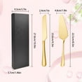 thumbnail image 3 of Lnrkai Cake Knife and Server Set, Gold Stainless Steel Cake Cutter Dessert Utensils for Wedding, Birthday, Anniversary, Party, 3 of 7