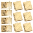 thumbnail image 1 of 10pcs Book Charms Rectangular Pocket Pendant Charms Copper Locket Charms for Jewelry Making DIY, 1 of 8