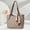 Khaki lettering, variant on GOWELL Checkered Shoulder Bag for Women Slouchy Shoulder Tote Bag Casual Pu Leathe Messenger Weekender Bag Shopper Handbag Travel Purse With Multiple Compartments for Travel Daily Commute