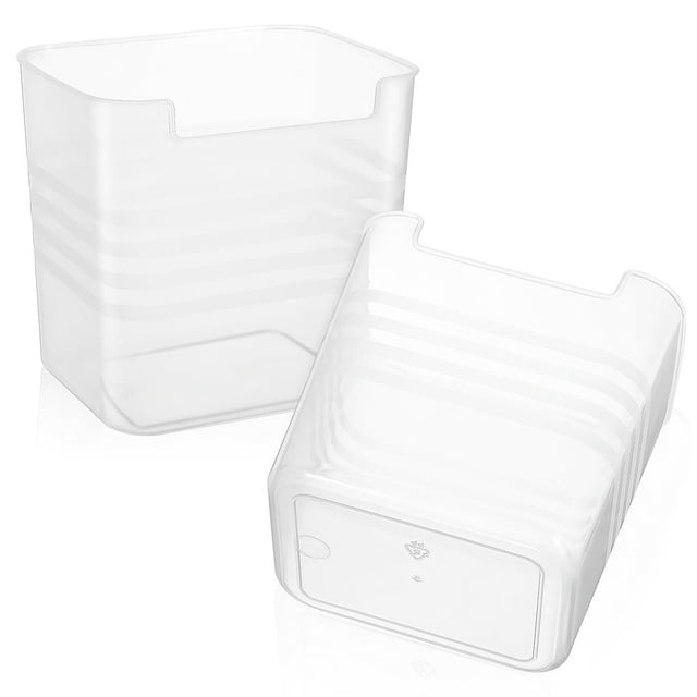 MesaSe 2 Pcs Storage Rack Platic Bins Fridge Door Organizer Mini Refrigerator Containers Box Plastic