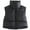 Black-S, variant on Women Cotton Padded Vest Ladies Sleeveless Crop Vest Fashion Puffer Vest Zipper Collared Short Top Gilet Streetwear