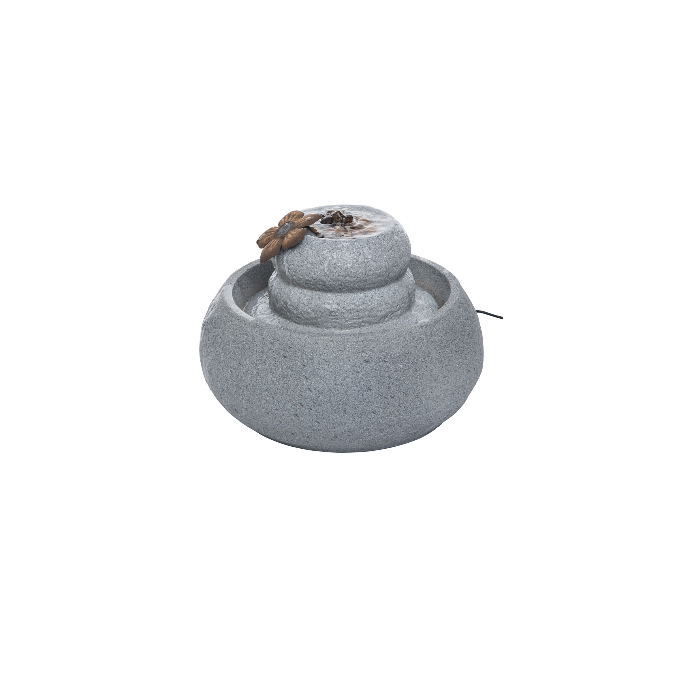 Foreside Home and Garden Round Stones Indoor Water Fountain with Pump - image 5 of 5