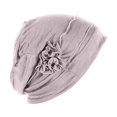 thumbnail image 3 of LEKODE Wrap Towel Skull Caps for Women Hair Wraps Mens Hair Cap Skull Cap Knit Headband Satin Lined Beanie Beige S, 3 of 5
