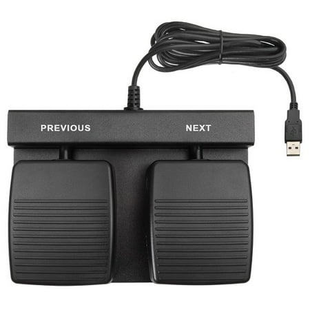 USB Double Button Dual Mouse Click Foot Pedal