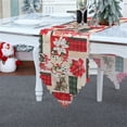 thumbnail image 4 of Neinkie Chemin de Table Motif Dessin Animé Texture Fine Résistant à l'Usure Lavable Anti-Décoloration Améliore l'Ambiance Xmas Tree Elk Impression Nappe Ornement de Noël pour la Maison, 4 of 9