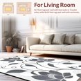 thumbnail image 2 of ODIKA 5' x 7' Machine Washable Non-Slip Area Rug, Contemporary Flower High Traffic Rug, Black, 230823, 2 of 7