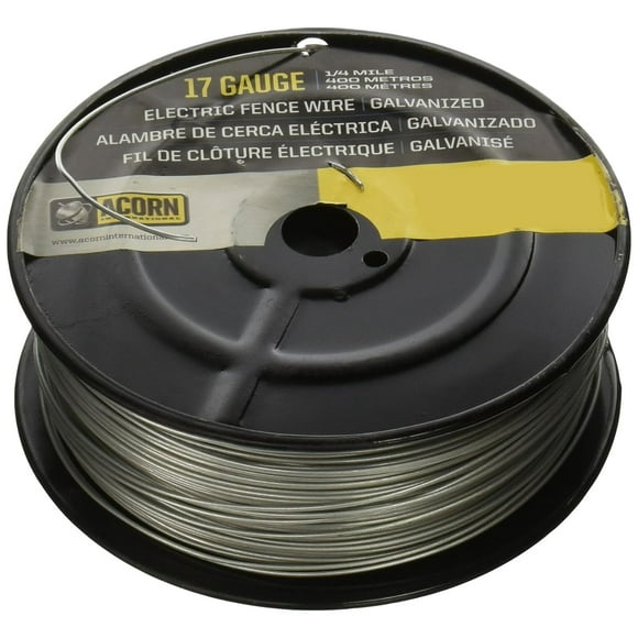 ACORN INTERNATIONAL EFW1714 Fence Wire, 17-Galvanised, 1/4-Mile