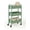 TURQ, variant on SunnyPoint 3-Tier Compact Rolling Metal Utility Cart with Caster Wheels, TURQ