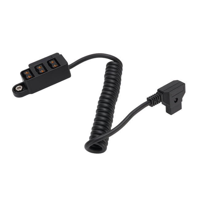 D Tap Splitter Hub, LED Digital Display Efficient Plug and Play D Tap Splitter Cable Sturdy for Camera Battery