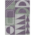 thumbnail image 2 of Addison Rugs Chantille Indoor/Outdoor Transitional Geometric Plum Machine Washable Rectangle Rug, 8' x 10', 2 of 8