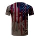 thumbnail image 5 of Hombres Casual cuello redondo Popular 3D bandera digital impresión pulóver Fitness deportes pantalones cortos mangas camiseta blusa Pompotops oipoqjl32479, 5 of 5