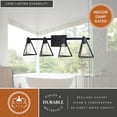 thumbnail image 5 of Ravenna 4 Light Matte Black Bathroom Vanity Fixture Metal Cage Shade, LED Compatible, 5 of 12