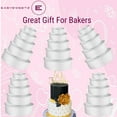 thumbnail image 3 of Anodized Aluminum Round Cake Pan Set of 5  - 4 Inch Deep for Baking Tiered and Wedding Cakes, 3 of 10
