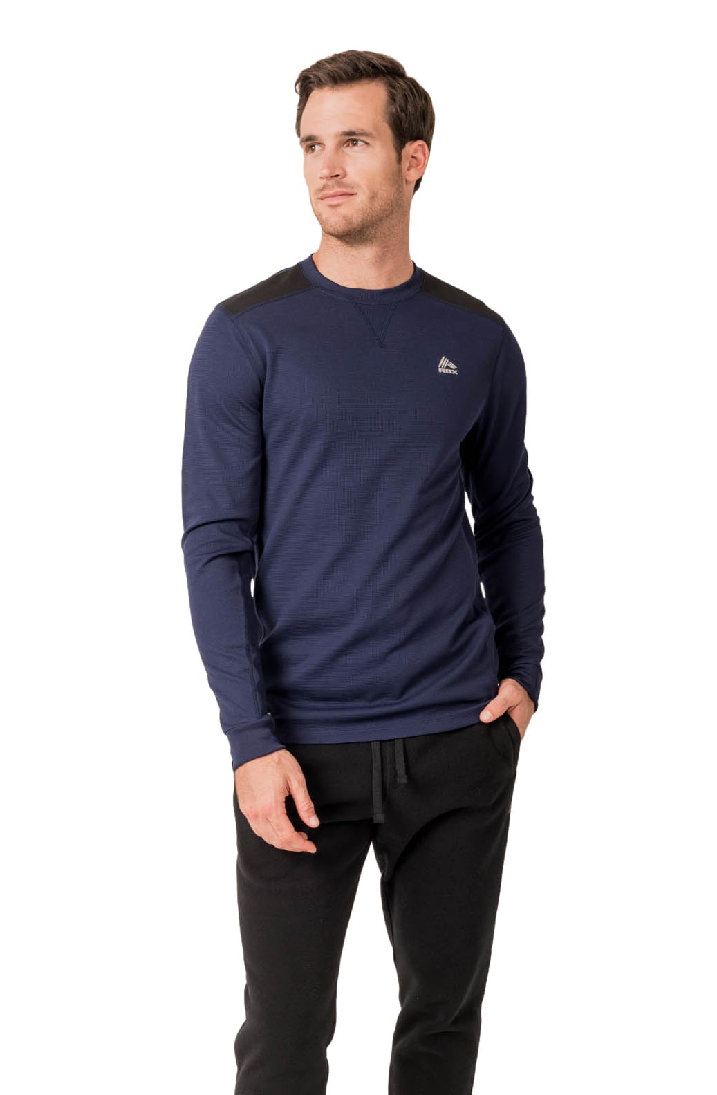RBX - RBX Active Men's Long Sleeve Crew Neck Waffle Knit Thermal Shirt ...