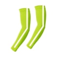 thumbnail image 1 of Mangas de brazo refrescantes multiusos con tira reflectante para mujeres y hombres Amarillo Verde, 1 of 9