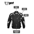 thumbnail image 3 of JET Motorcycle Motorbike Jacket Scooter Moped Commuter Urban Rider Protective Jacket Textile Armoured ECONOTECH (Camo Grey, 3XL (46" - 48")), 3 of 3