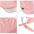 thumbnail image 3 of Sombrero de visera de ala ancha para mujer, gorra de visera de golf, sombrero de protección solar para playa, jardín, tenis, correr, sombrero parasol, 3 of 7