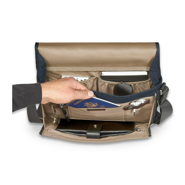 briggs riley z105 10 kinzie street micro messenger grey