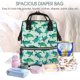 thumbnail image 5 of Disketp Green Sea Turtle Mochila de Pañales de Gran Capacidad con Múltiples Bolsillos, Mochila de Viaje Multifuncional para Bebé, Unisex, Moderna y Resistente, 5 of 6