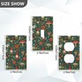 thumbnail image 7 of Yayeee Blank Wall Plate Cover 1-Gang 4.5"x2.7" Home Unused Decorative Outlet, Forest Mushroom Pattern, 7 of 7