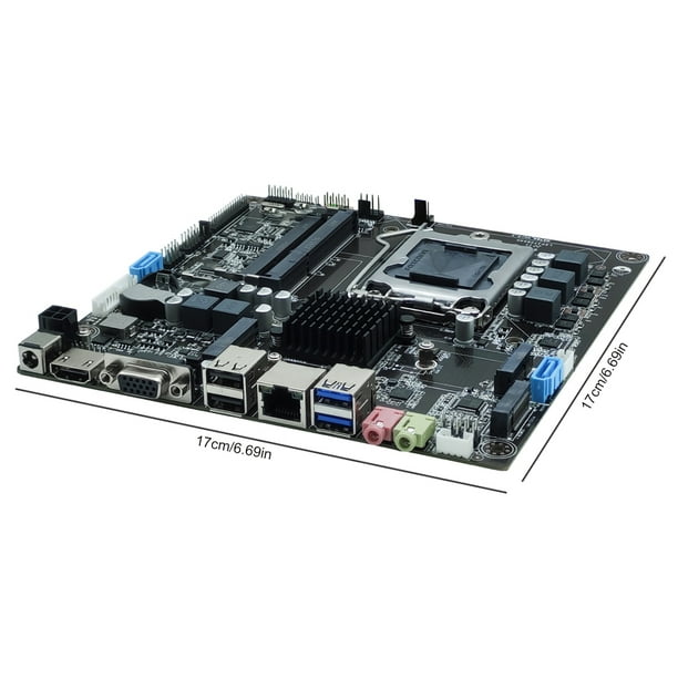 Placa base mini itx placa base para juegos h81 ddr3 1600 mhz 16gb lga1150 placa base para computadora 4 5ta generacion wdoplteas para estrenar