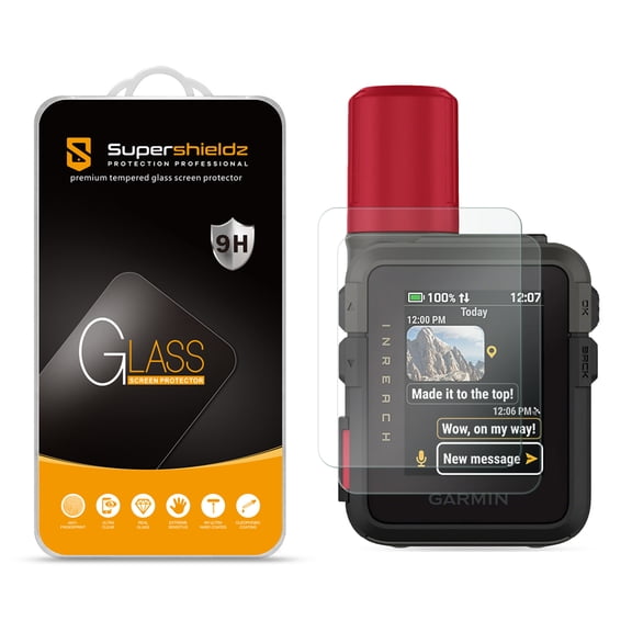 (2 Pack) Supershieldz Designed for Garmin inReach Mini 3 Plus / inReach Mini 3 Tempered Glass Screen Protector, Anti Scratch, Bubble Free