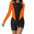 thumbnail image 5 of Rvasteizo Womens OnePiece Bikini Set Long Sleeve Zipper Surfing Swimsuit Guard, 5 of 5