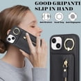 thumbnail image 6 of iPhone 13 case with Card Holder, iPhone 13 Phone Case Wallet for Women magsafe Compatible Wallet Detachable 2-in-1 for Men-Black, 6 of 13