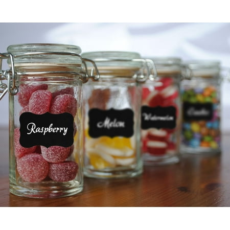 40Pcs Chalkboard Labels Stickers Set, Waterproof Jar Labels, Peel and Stick for Mason Jars Glass Bottles, Pantries, Pantry and Storage Stickers for ...