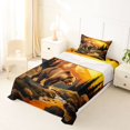 thumbnail image 5 of Manfei Sunset Mountain Twin Sheets,Safari Bear Bedding,Golden,3-Piece,1 Fitted Sheet and 1 Pillowcase, 5 of 6