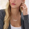 thumbnail image 2 of Personalized Name Necklace, 925 Sterling Silver Nameplate Customized Jewelry Gift, Silver/Gold (with Gift Box), 2 of 5