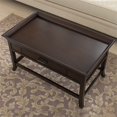 thumbnail image 4 of Leick Favorite Finds Tray Edge Coffee Table in Chocolate, 4 of 8