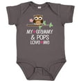 thumbnail image 3 of Inktastic Grammy and Pops Love Me Owl Girls Baby Bodysuit, 3 of 5