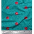 thumbnail image 1 of Soimoi Cotton Cambric Fabric Swirls & Floral Artistic Print Fabric by Yard 42 Inch Wide, 1 of 1