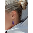 thumbnail image 6 of WIRESTER 1 Pair/Set Purple Nebula Galaxy Stainless Steel + Glass Rectangle Drop Earring Fashion Jewelry Drop Dangle Hook Earrings for Women, 6 of 6