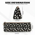 thumbnail image 2 of Rocae Daisies Flowers for Leather Pencil Case - Zippered Pen Case Stationery Bag Zipper Pouch Pencil Holder For Men Women Businessmen And Artists, 2 of 5